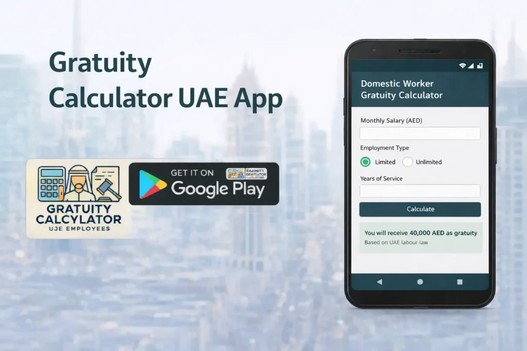 Domestic Worker Gratuity Calculator Mohre App