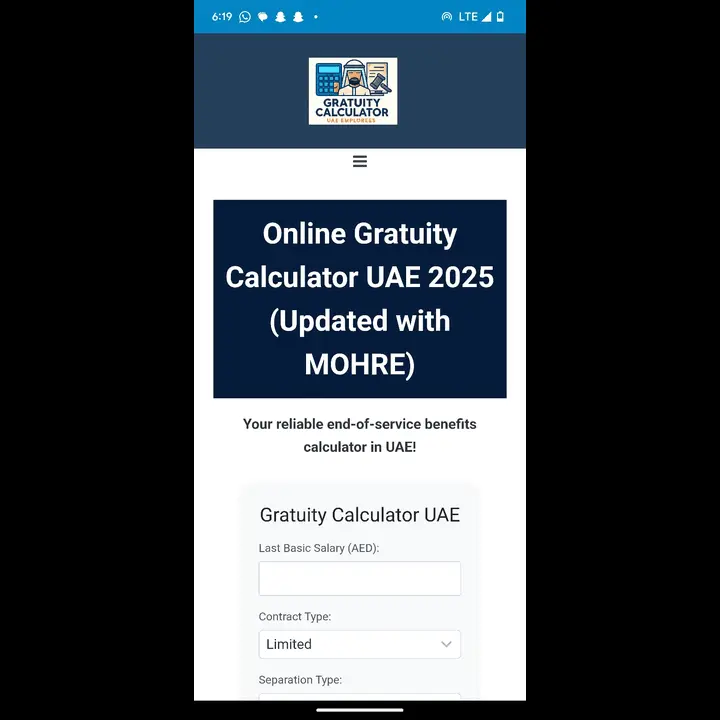 gratuity calculator uae app screenshot 1