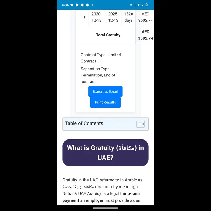 gratuity calculator uae app screenshot 4