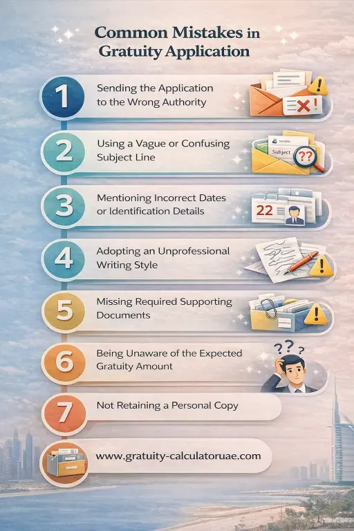 Common Mistakes in Gratuity Application
