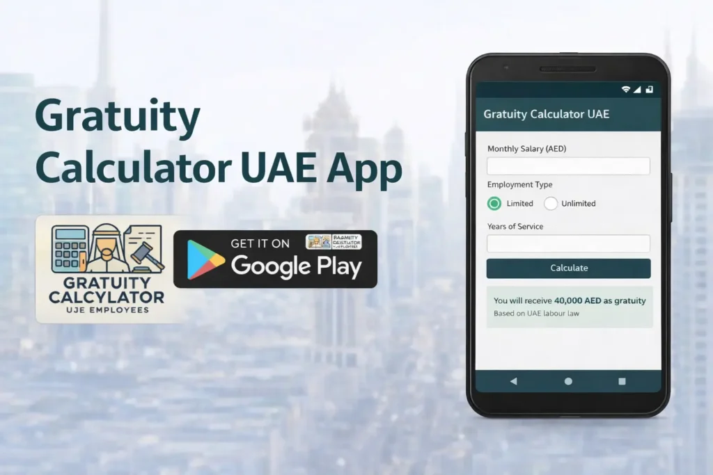 Gratuity Calculator UAE App Google Play Store