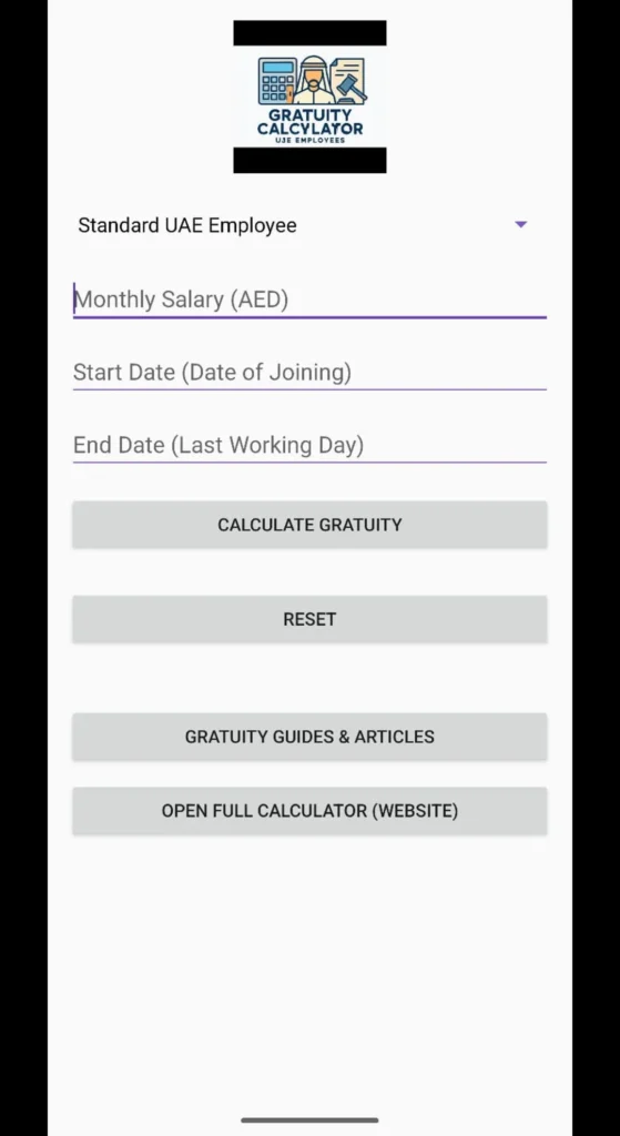 Mohre Gratuity Calculator App UAE on Google Play Store